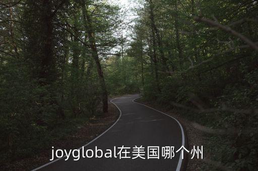 joyglobal在美國哪個州