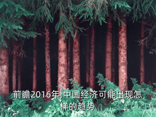 前瞻2016年,中國經(jīng)濟(jì)可能出現(xiàn)怎樣的趨勢