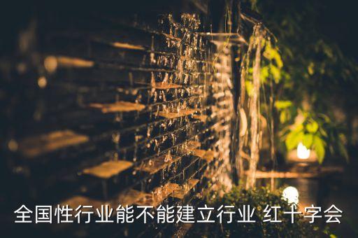 全國性行業(yè)能不能建立行業(yè) 紅十字會