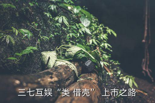 三七互娛“類 借殼” 上市之路