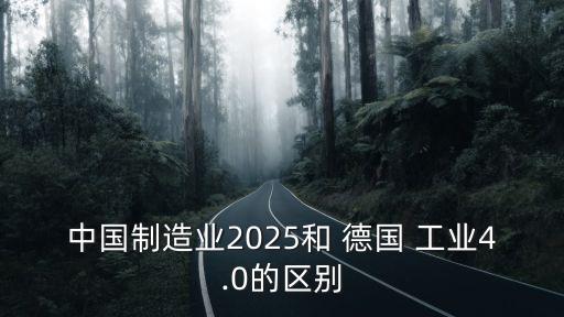 中國制造業(yè)2025和 德國 工業(yè)4.0的區(qū)別